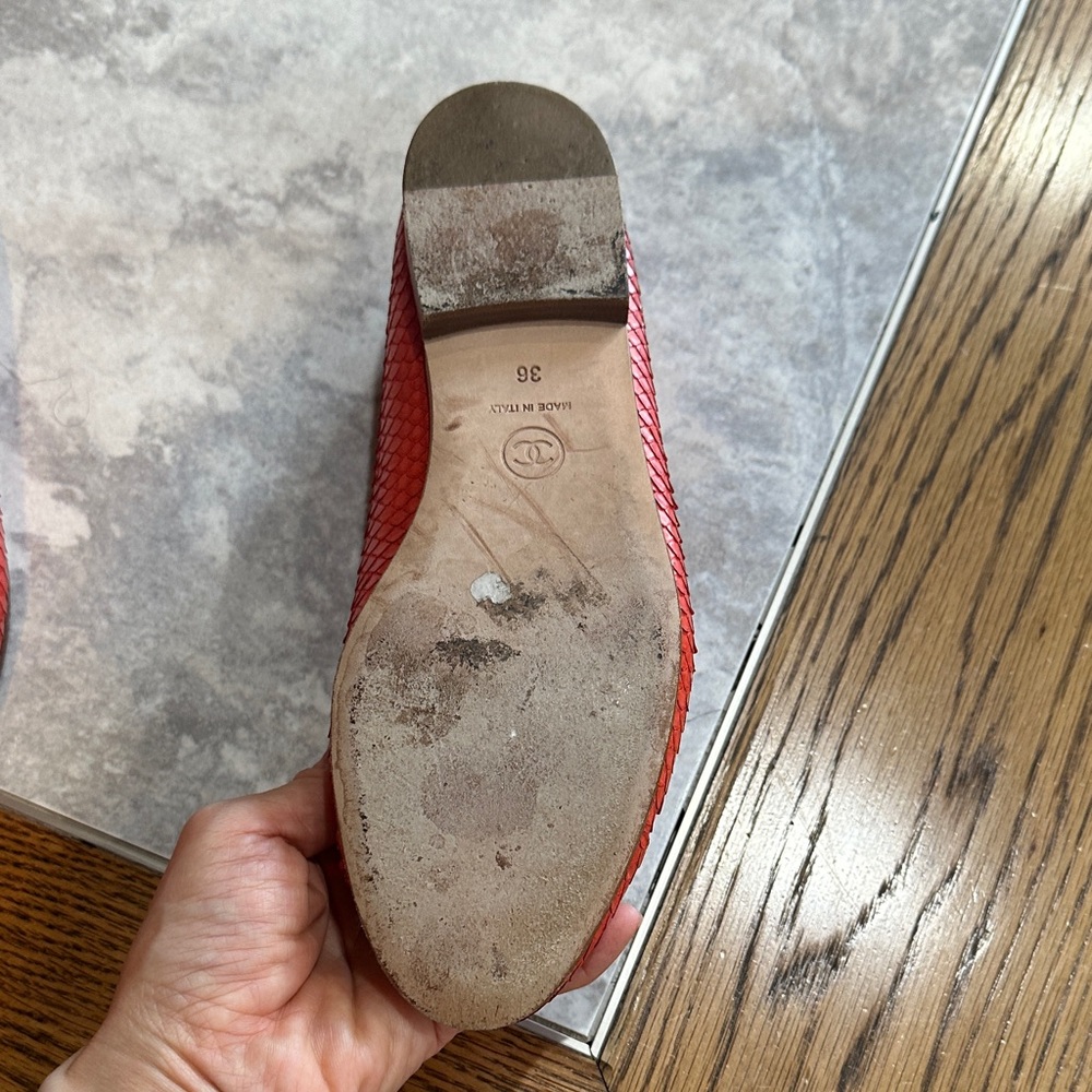 CHANEL BALLERINAS - ROUGE CLAIR - Picture 4 of 9